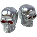 Skull Valve Caps chrome