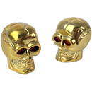 Skull Valve Caps gold